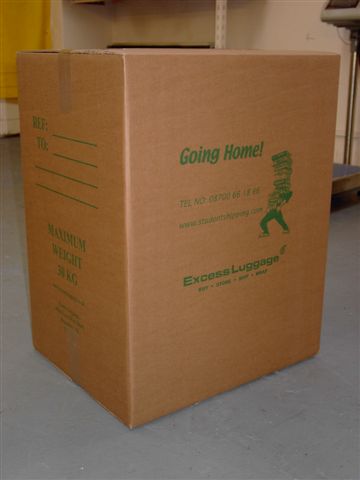 Excess Luggage Co. Going Home student shipping box — 30kg standard (surcharge if heavier)